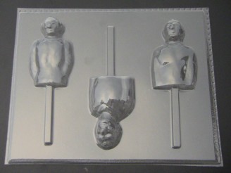 378 People Treky Chocolate Candy Lollipop Mold OVERSTOCK